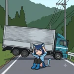 道路を完全に封鎖！？山道でトラックが大スタックして運転手が消えた謎🚚💥
