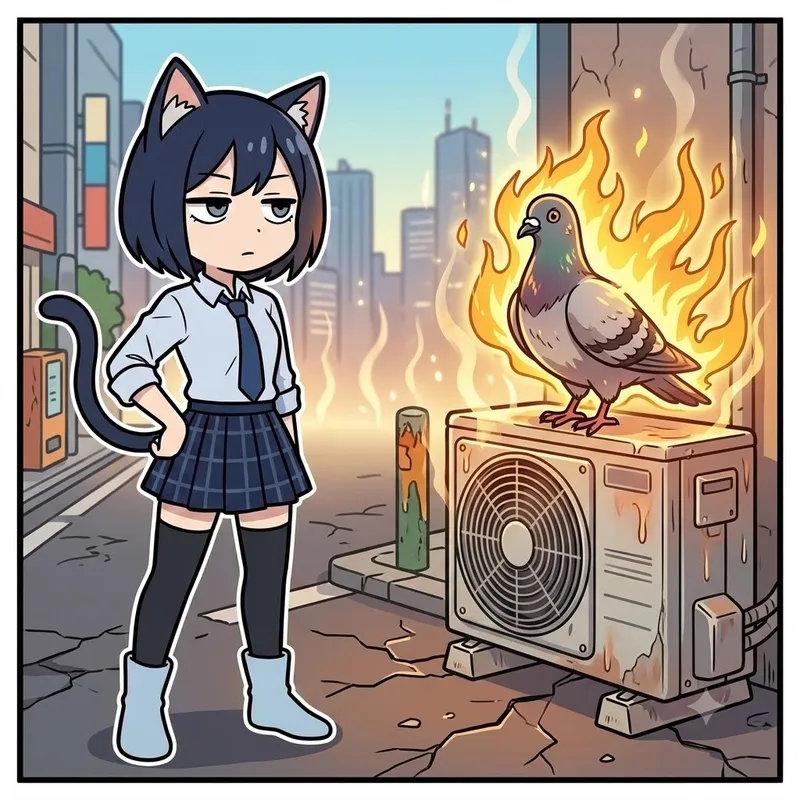 【衝撃】新宿で鳩が自然発火！？猛暑の街中で起きた奇跡の怪現象にネット騒然ｗｗｗ