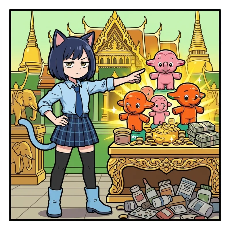 【驚愕】薬局の『サトちゃん』がタイで神様扱い！？ゴミ屋敷の不用品が超高値で売買される理由ｗｗｗ