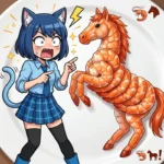 【衝撃】エビを並べたら超リアルな馬が完成した件！？🦐🐎