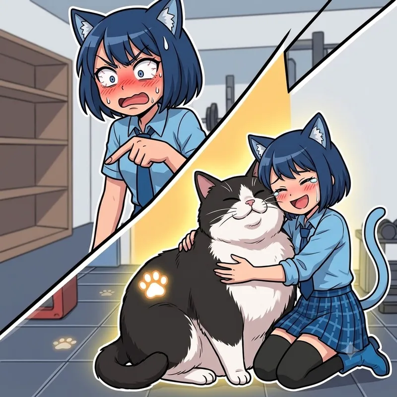 【驚愕】細すぎた子猫が激変！？幸せのわがままボディが尊い🐱
