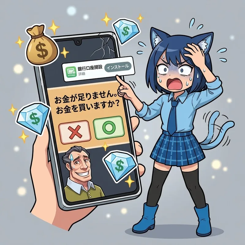 【シュール】「金が足りません 金を買いますか」ゲーム画面の強烈なパワーワードに爆笑必至！？💸🤣