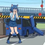 【衝撃】2.8mガードに米軍バスが突撃！屋根が大破しネット騒然😱