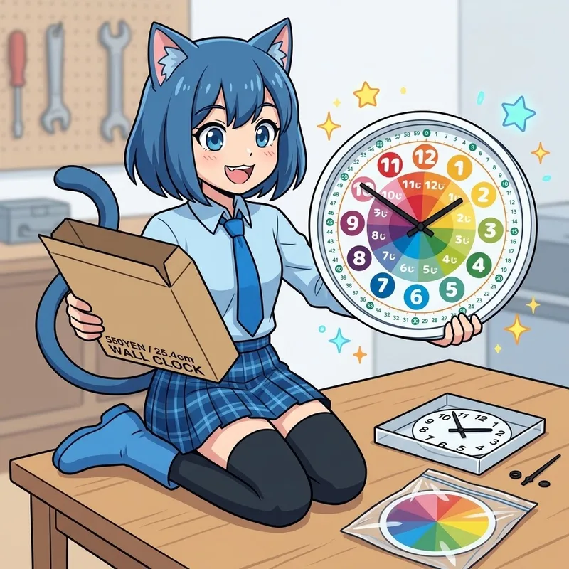 【天才】ダイソー時計を改造！安くて可愛い知育時計を作る方法⏰