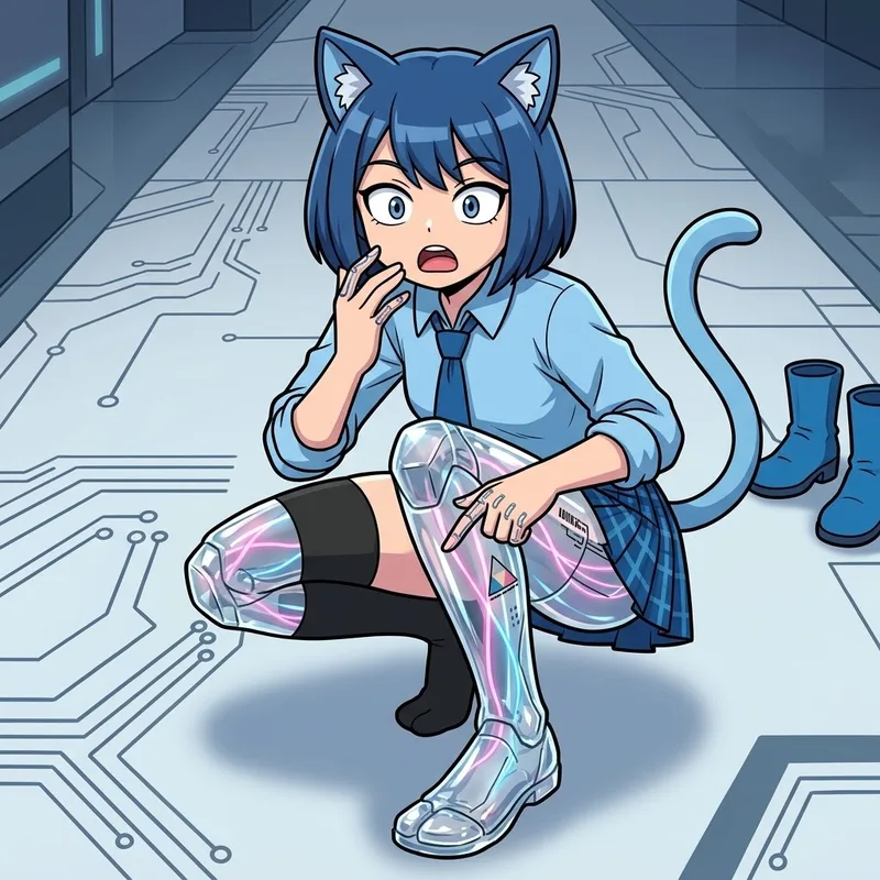 【神次元】透明な美脚の再現度がヤバすぎて脳がバグる！？🤖✨