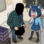 【二次元】頭を真っ黒に塗ったおじさんが衝撃的すぎる件！🤣