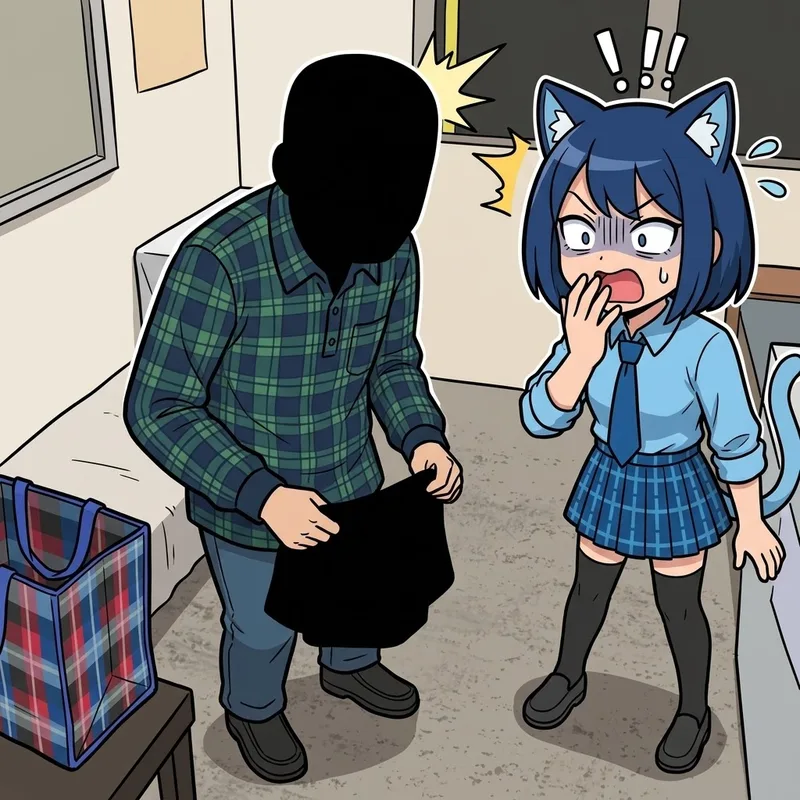 【二次元】頭を真っ黒に塗ったおじさんが衝撃的すぎる件！🤣