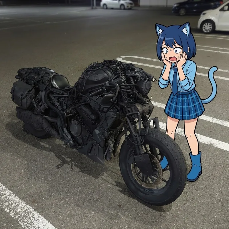 実物のバイクが世紀末すぎてAI生成にしか見えない！？🏍️