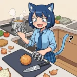【爆笑】料理する旦那の“完全防御”な手元にツッコミ殺到！？🛡️
