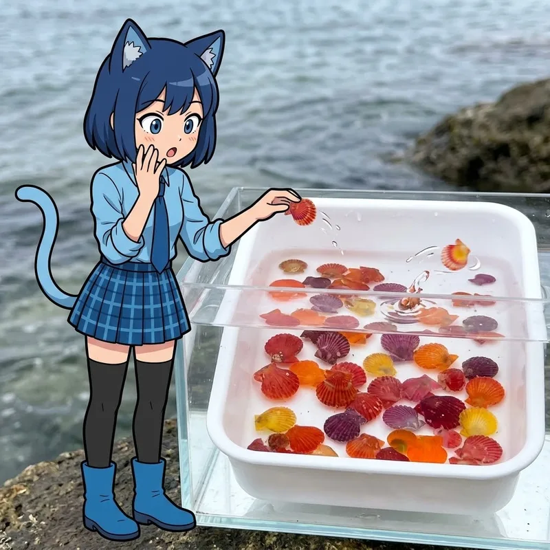 【驚愕】お菓子じゃなくて本物の貝！？カラフルすぎる生命体🦪