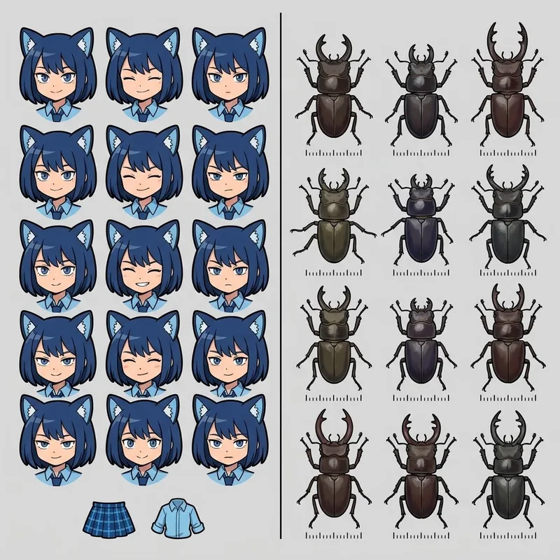 【難解】ギャルとクワガタは同じ顔！？激ムズな比較画像🤣