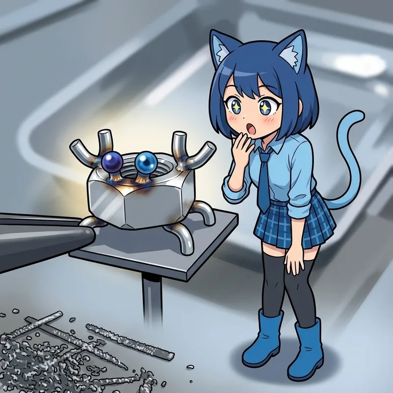 【神業】ボルトと溶接で生まれた青い目のカニが美しすぎる！🦀