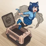 【爆笑】点滴後の猫が大ジャンプ！まるで黒ひげ危機一発！？🤣