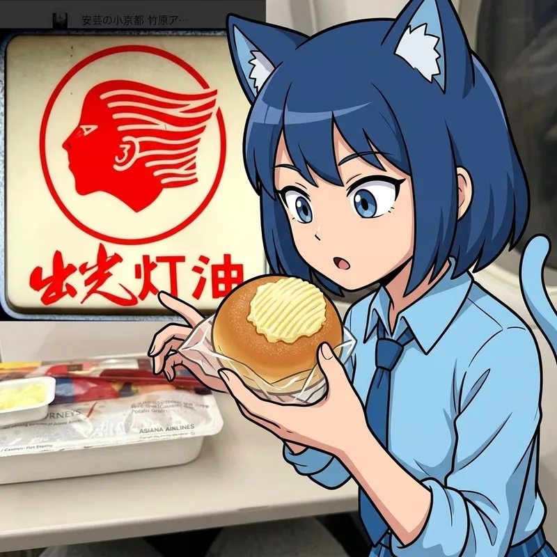 【爆笑】パンに塗ったマーガリンがある有名企業のロゴに激似！？🤣