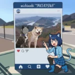 【衝撃】本人登場！？完全に一致した犬の顔ハメ看板が面白すぎる🐕